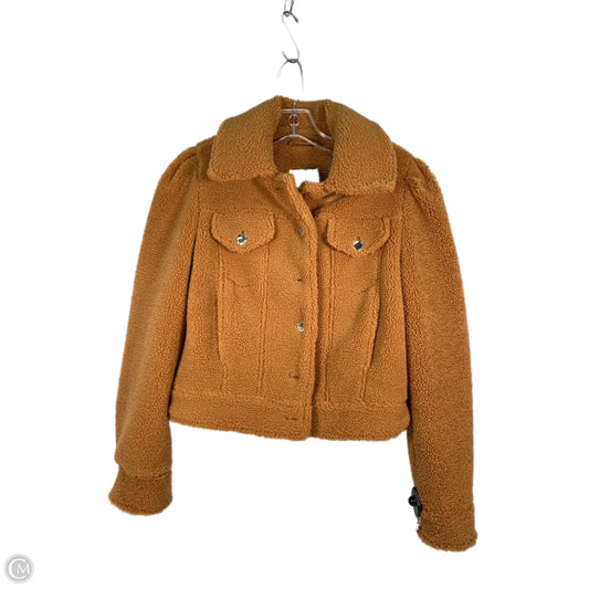 Jacket Faux Fur & Sherpa By Avec Les Filles In Tan, Size: Xxs