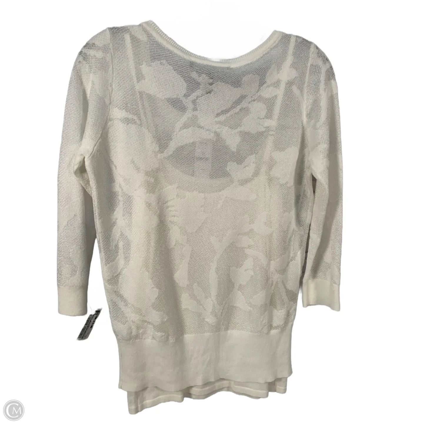 Top 3/4 Sleeve By White House Black Market In White, Size: Xs