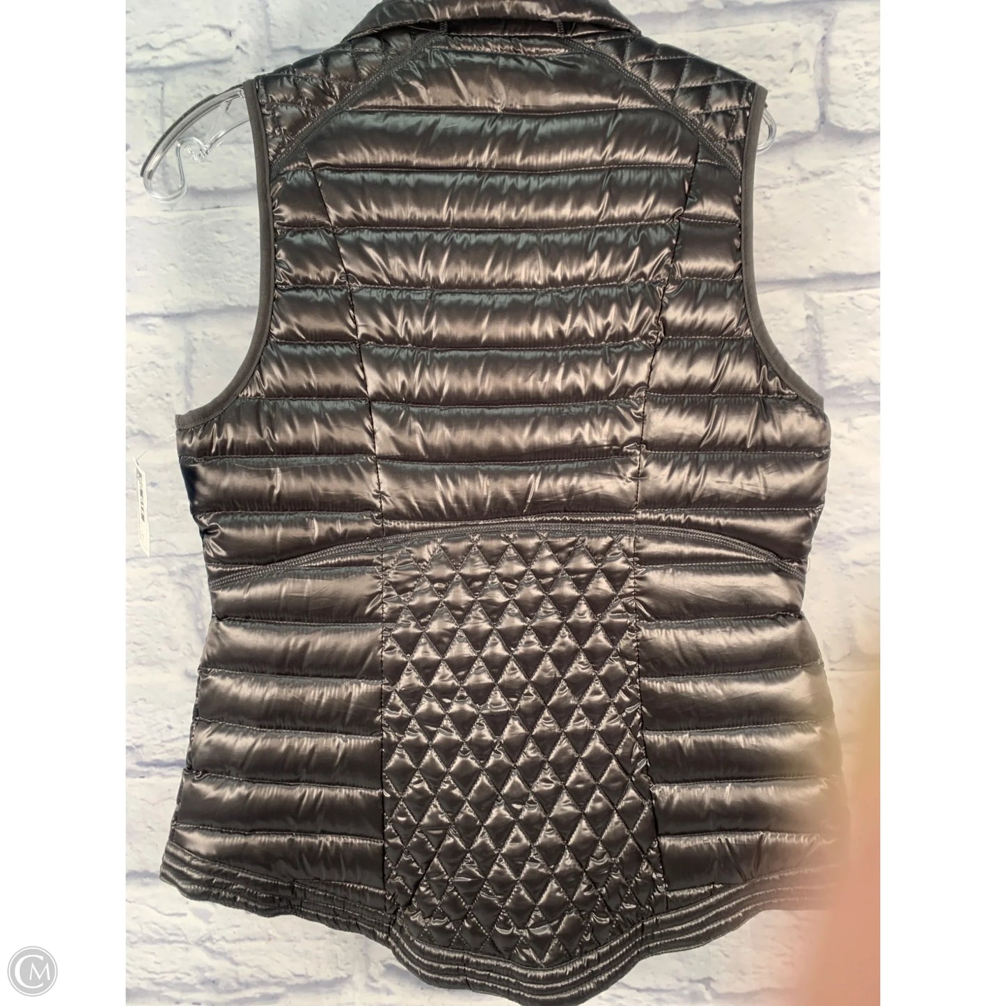 Vest Puffer & Quilted By Tommy Hilfiger In Grey, Size: M