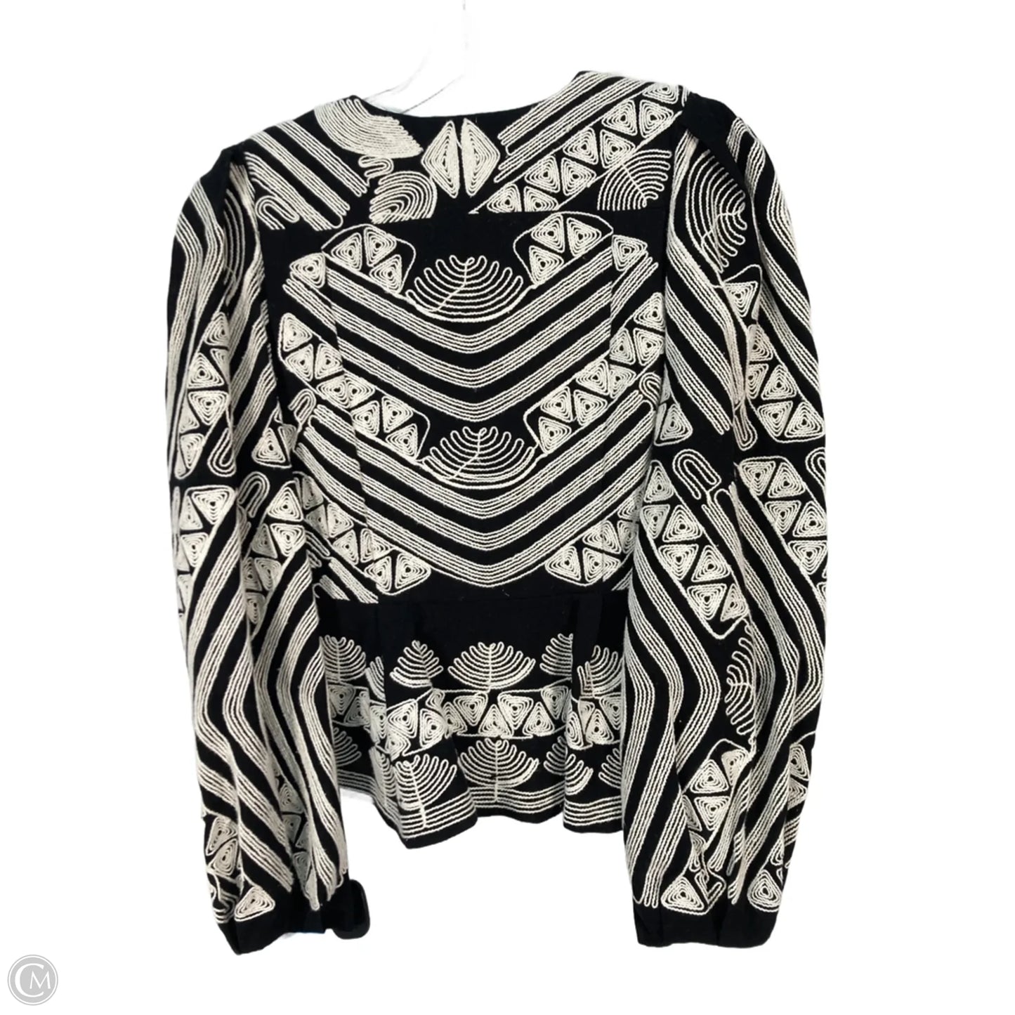 Jacket Other By Antonio Melani In Black & White, Size: S