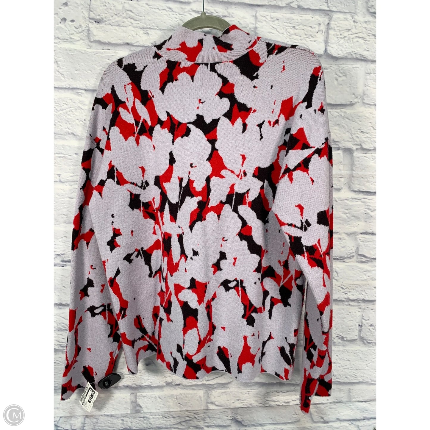 Sweater By Anthropologie In Blue & Red, Size: L