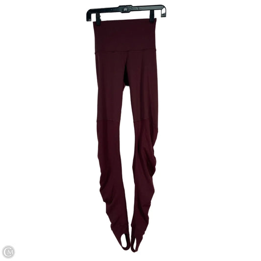 Athletic Leggings By Lululemon In Maroon, Size: Xs