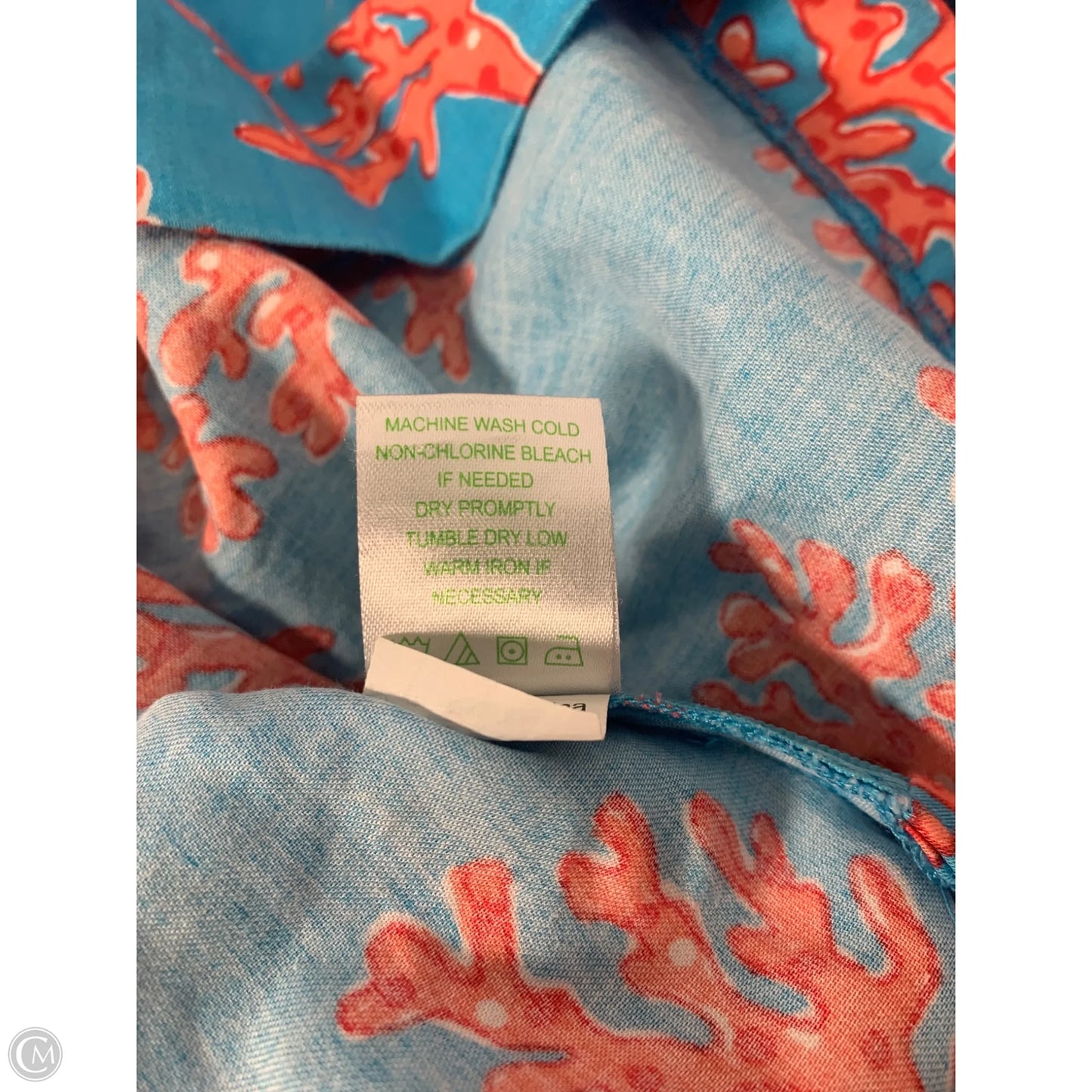 Tunic Designer By Lilly Pulitzer In Blue & Orange, Size: L