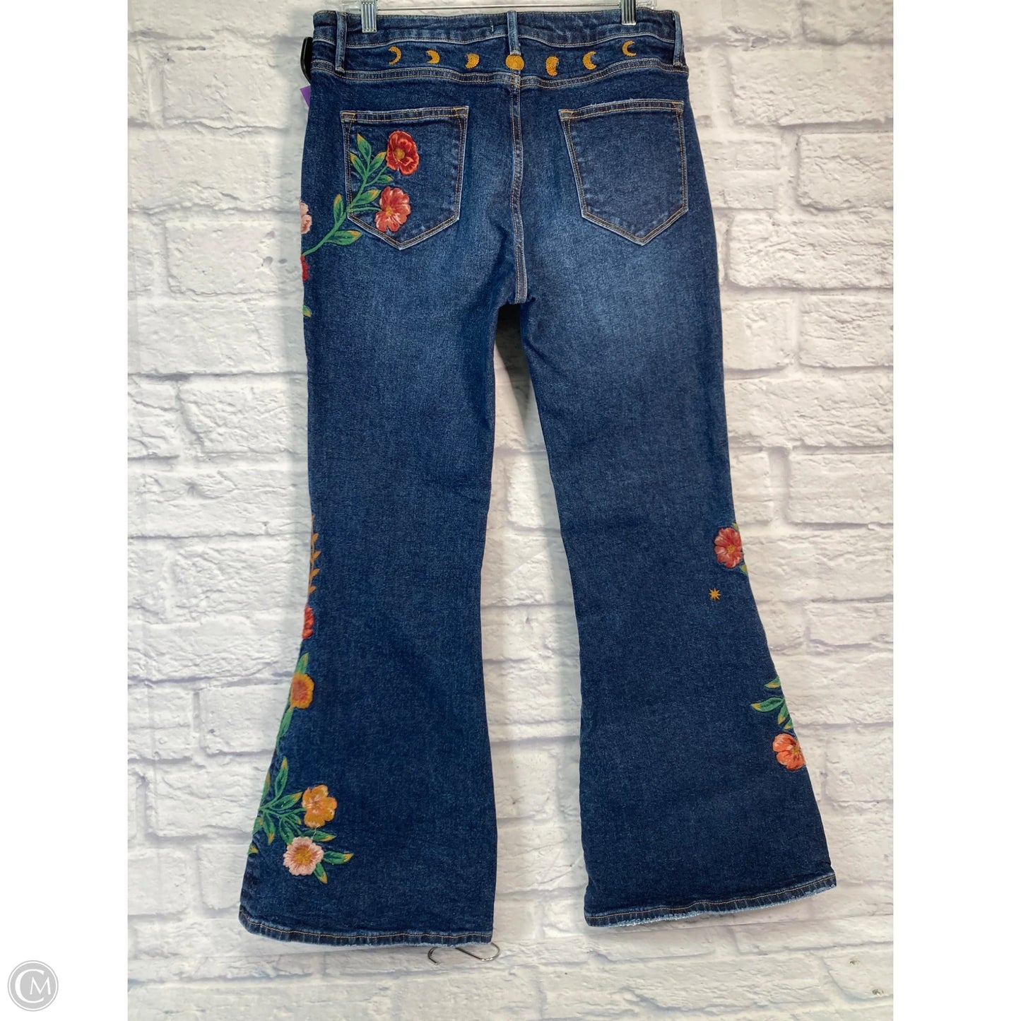Jeans Flared By Driftwood In Blue Denim, Size: 12