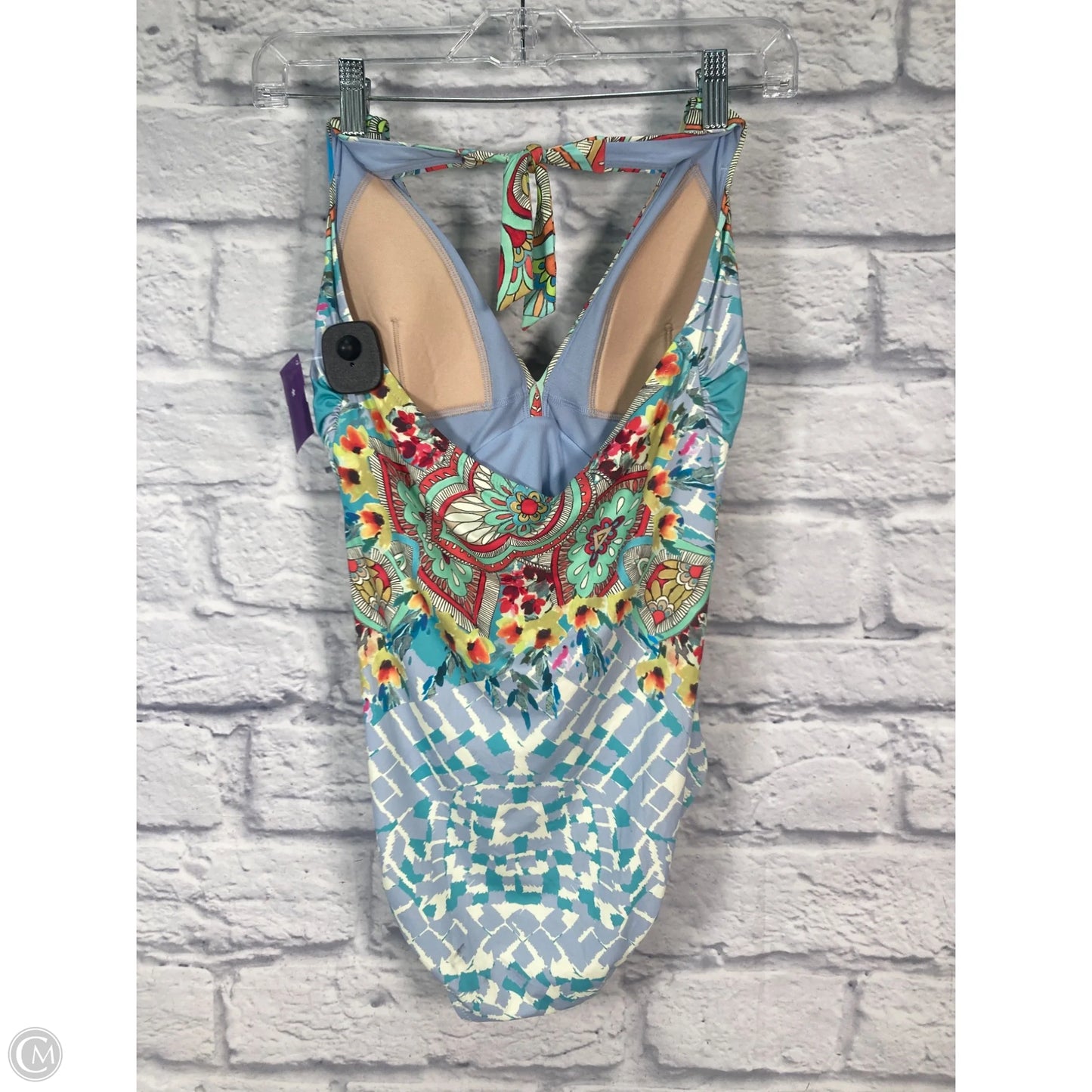Swimsuit By Johnny Was In Blue & Green, Size: S