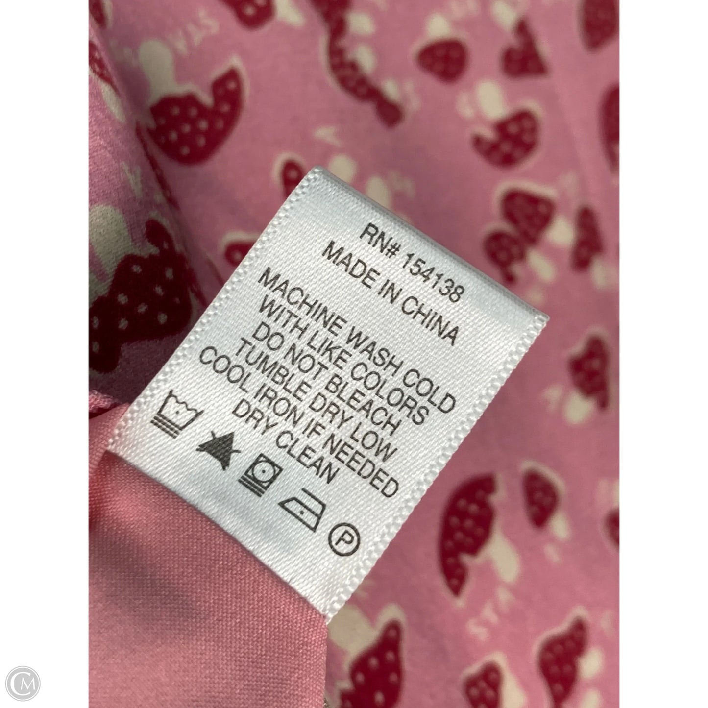 Blouse Long Sleeve By Clothes Mentor In Pink & Red, Size: S