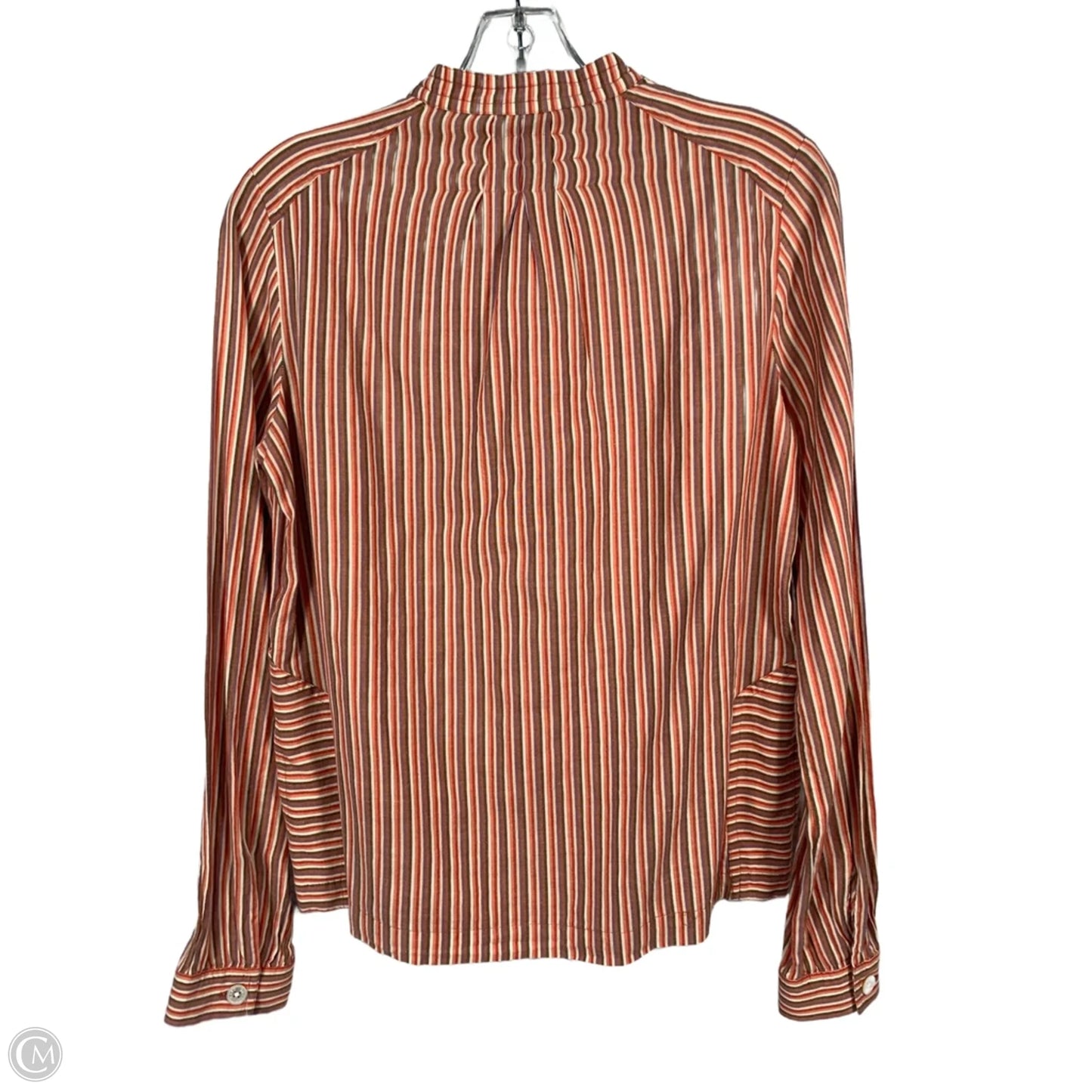 Blouse Luxury Designer By Marc Jacobs In Orange & Purple, Size: M