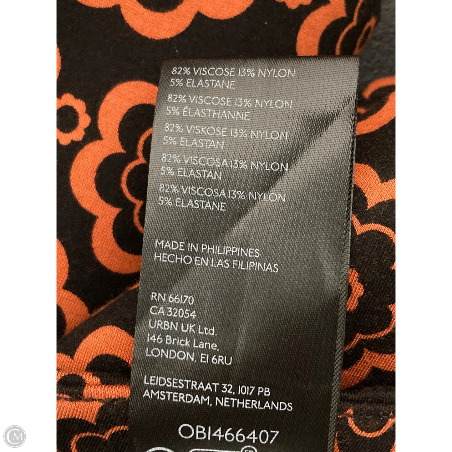 Pants Cropped By Maeve In Black & Orange, Size: 4