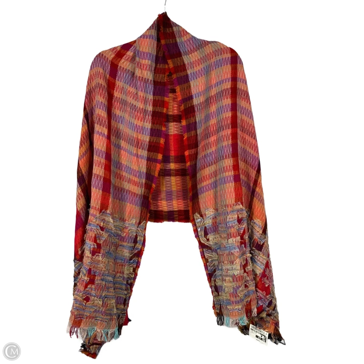Scarf Winter By Clothes Mentor In Orange & Pink