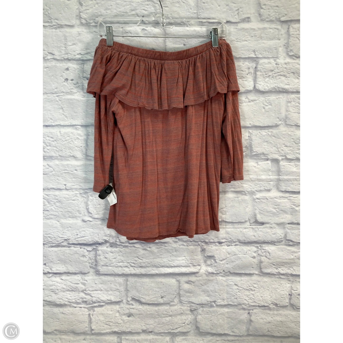 Top 3/4 Sleeve By Dolan Left Coast In Orange, Size: S
