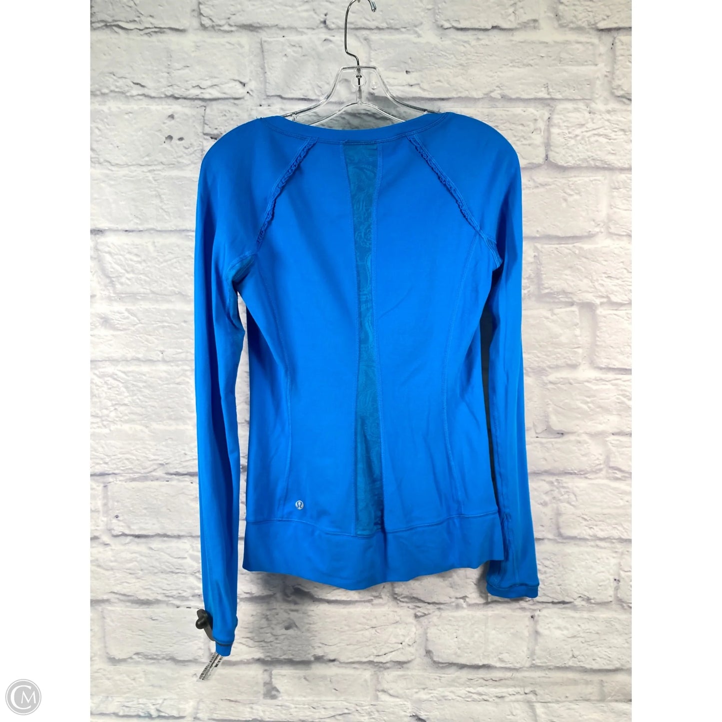 Athletic Top Long Sleeve Crewneck By Lululemon In Blue, Size: M
