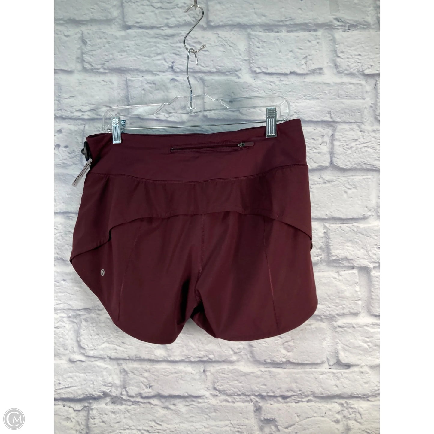 Athletic Shorts By Lululemon In Maroon, Size: M