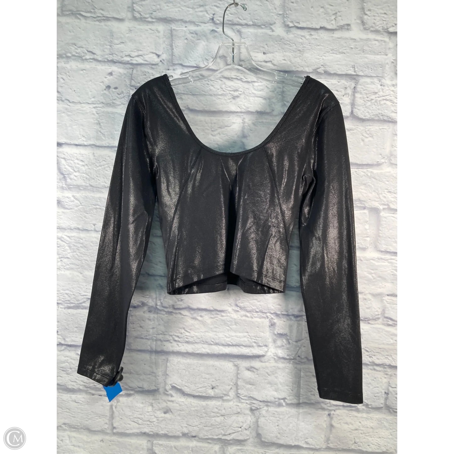 Athletic Top Long Sleeve Crewneck By Lululemon In Black, Size: M