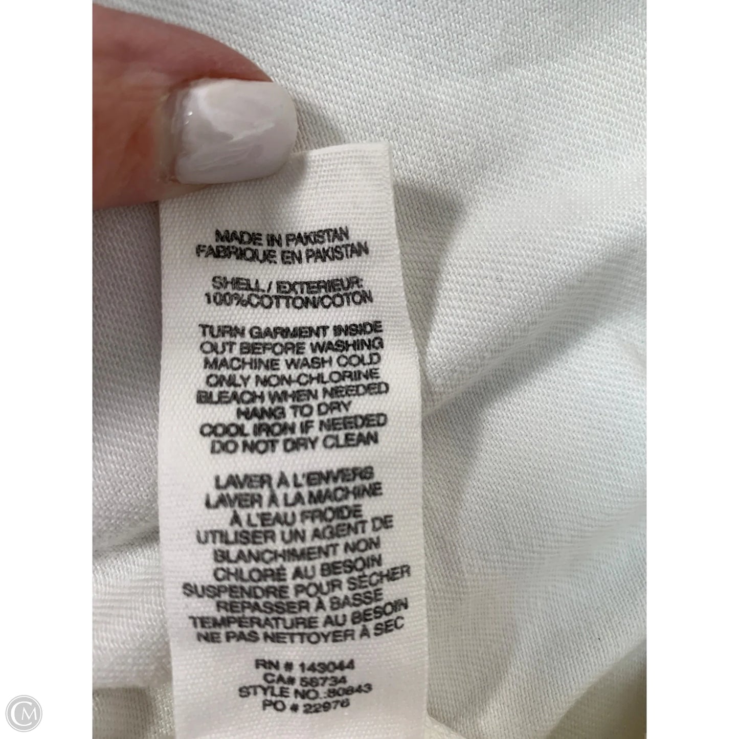 Jacket Denim By Avec Les Filles In White Denim, Size: S