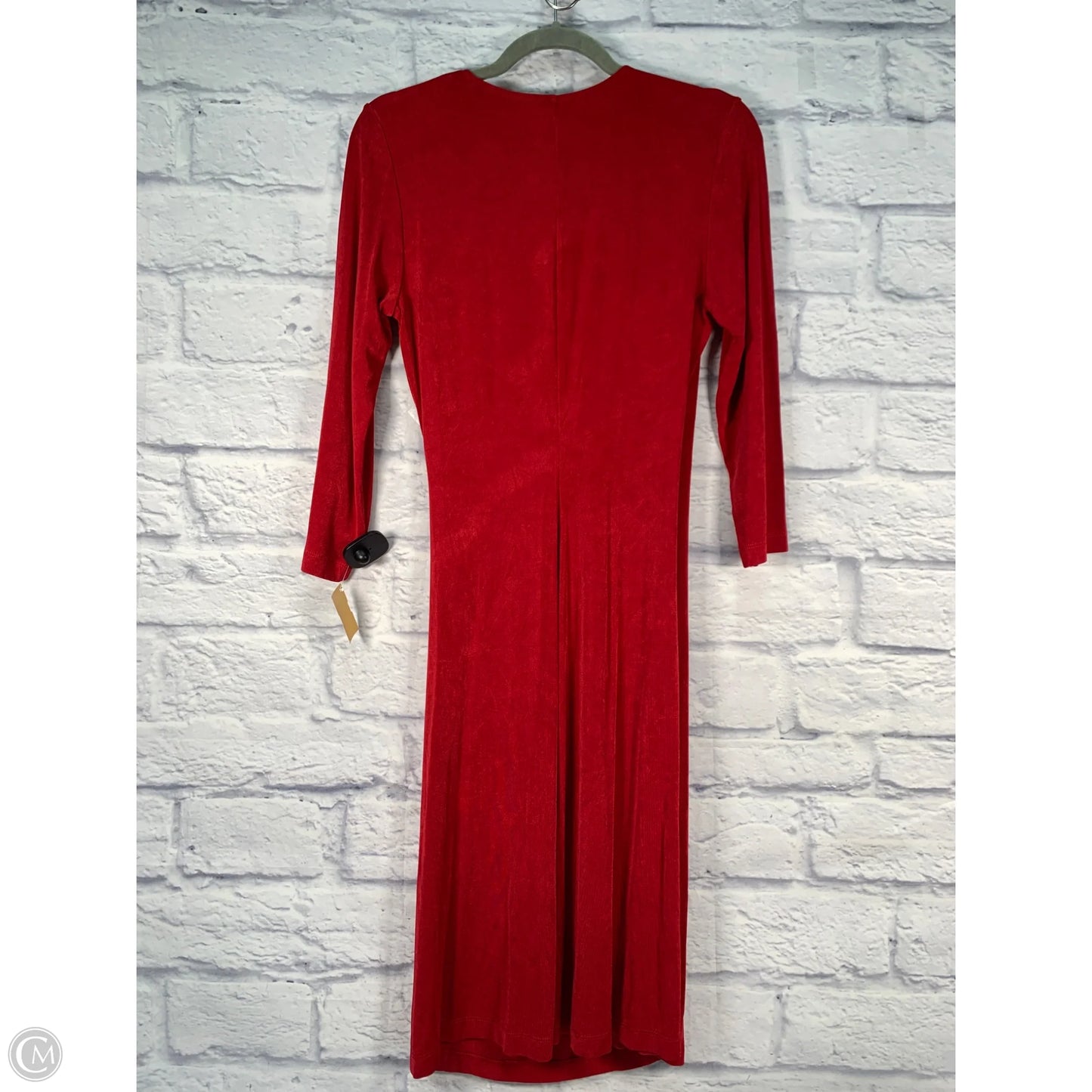 Dress Casual Midi By Chicos In Red, Size: M