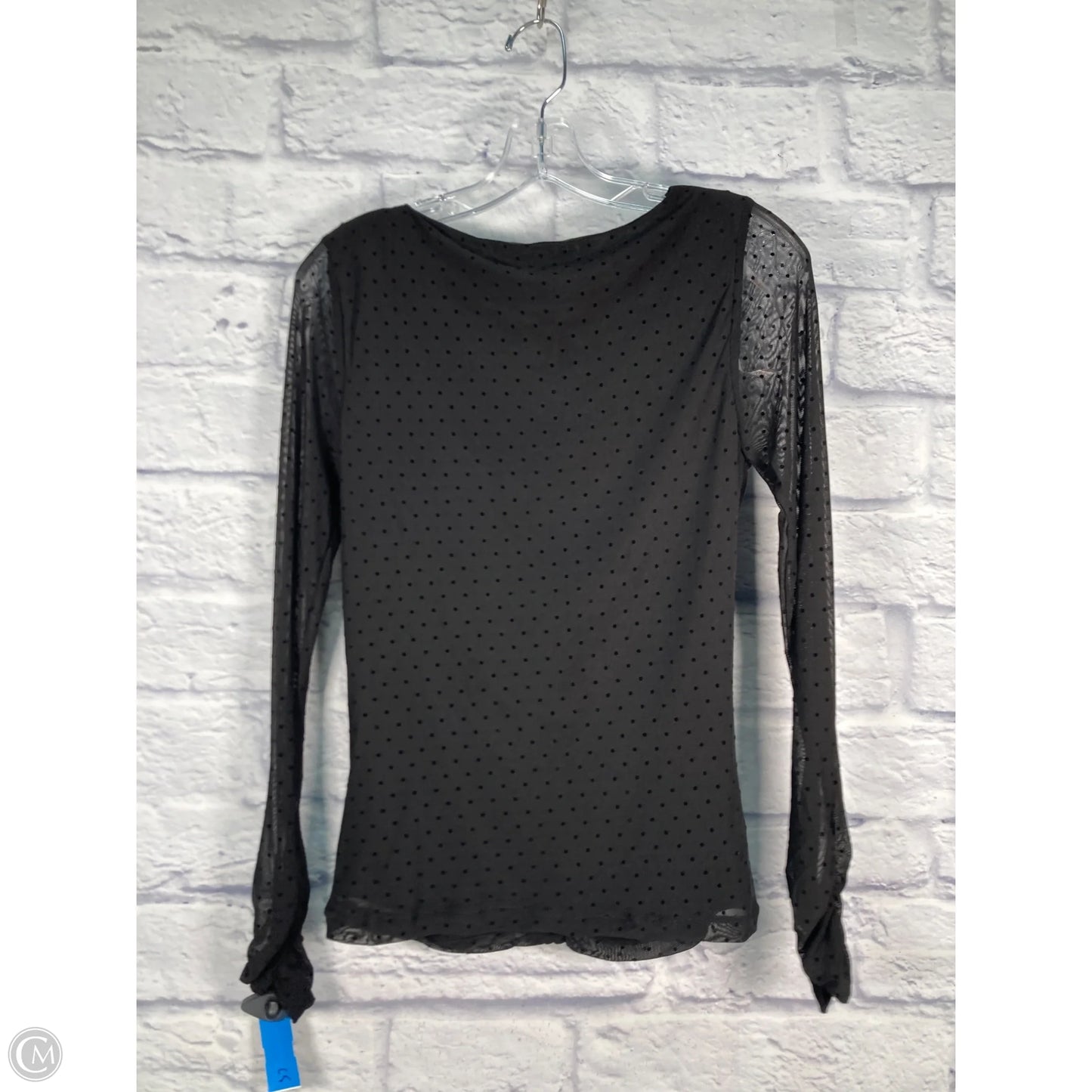 Top Long Sleeve By Laundry In Black, Size: S