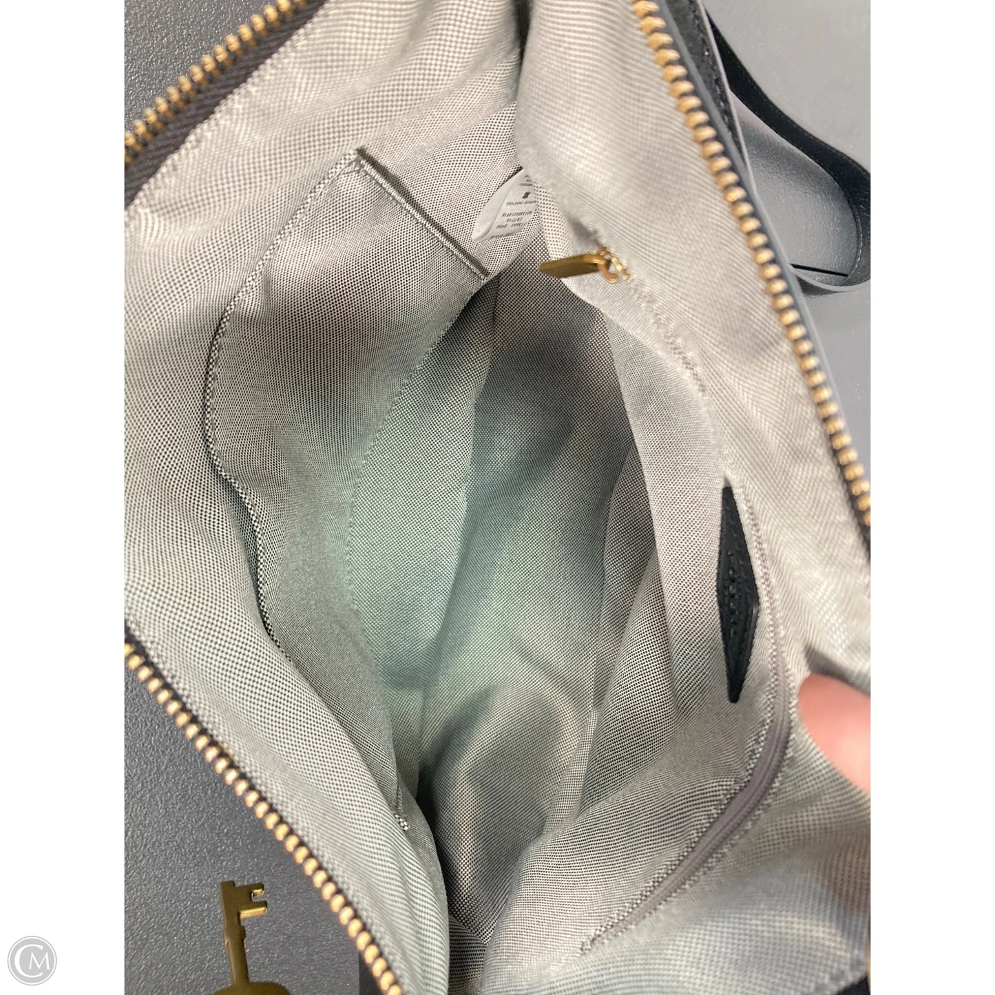 Handbag Leather By Fossil, Size: Medium
