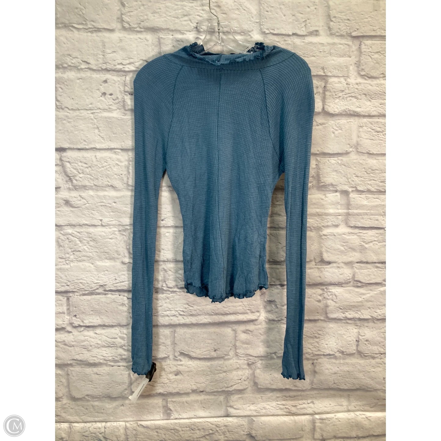 Top Long Sleeve By Free People In Blue, Size: M