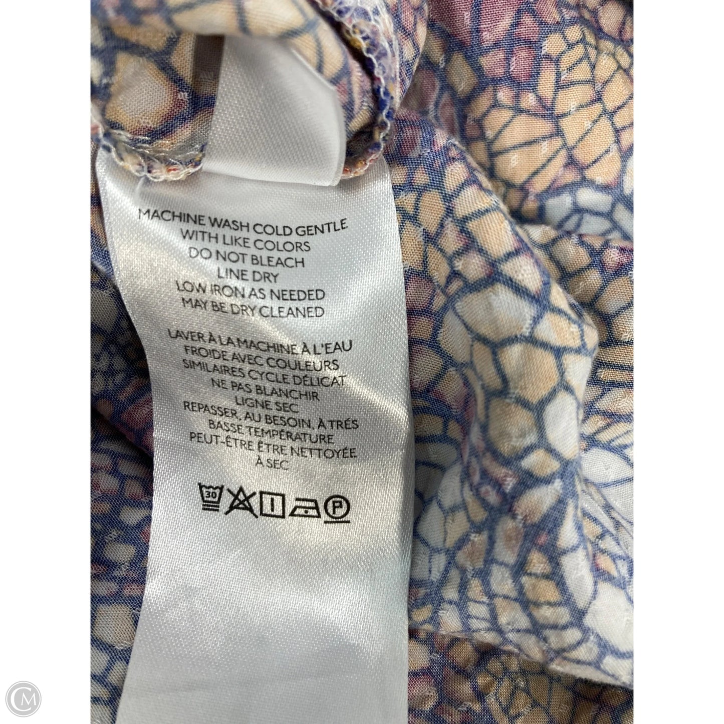 Top Long Sleeve By Maeve In Purple & Yellow, Size: Xs