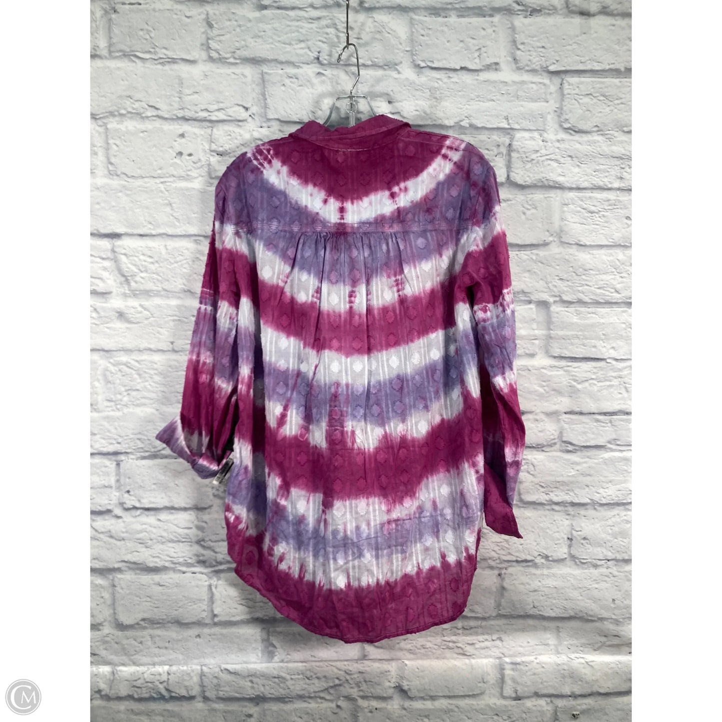 Top Long Sleeve By Pilcro In Purple, Size: L