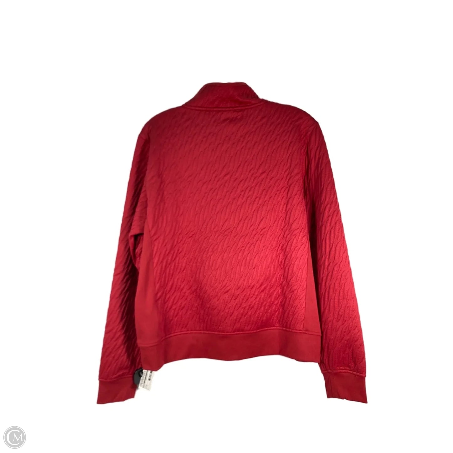 Athletic Sweatshirt Collar By Puma In Red, Size: L
