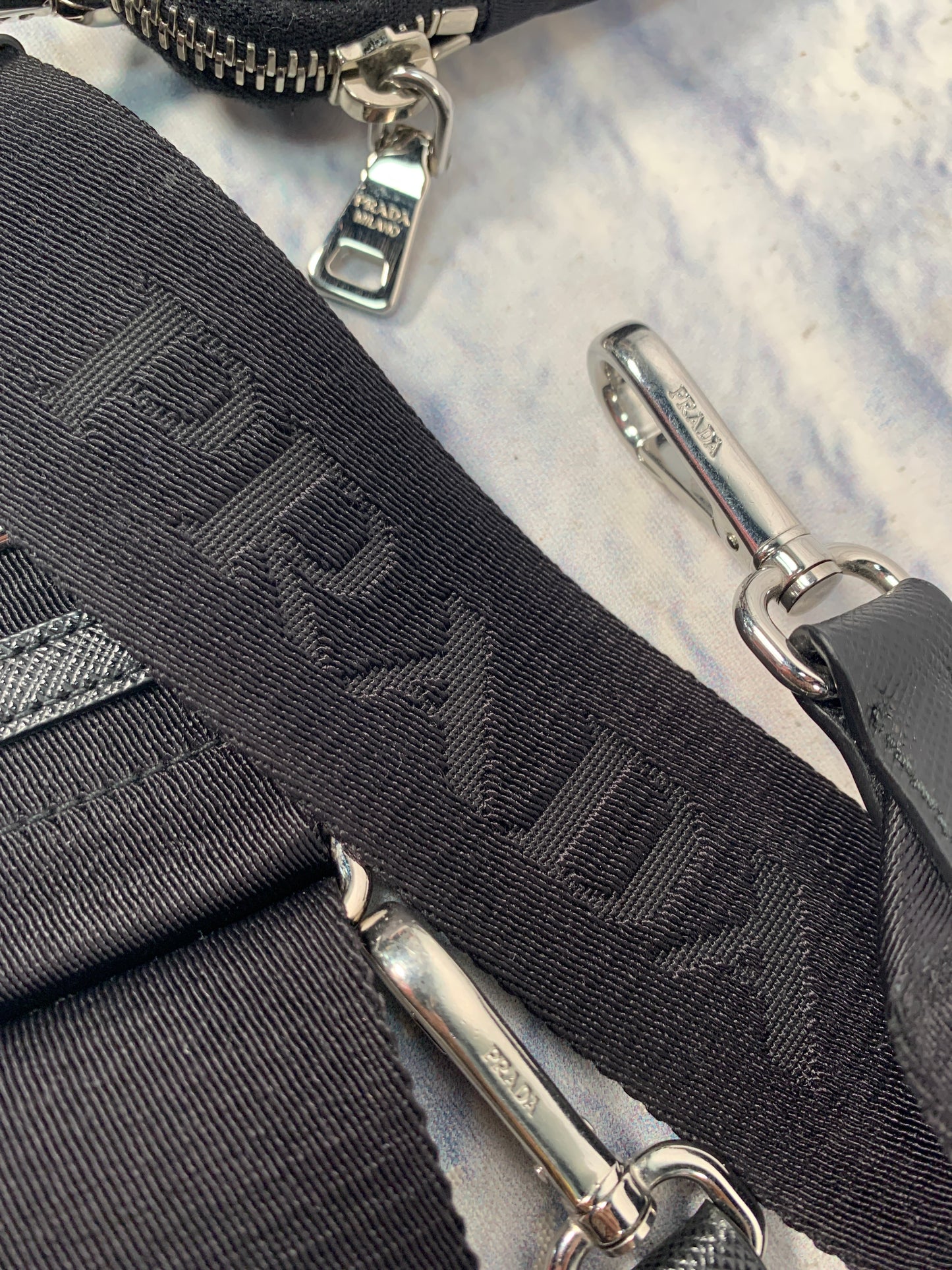 Crossbody Luxury Designer By Prada, Size: Medium