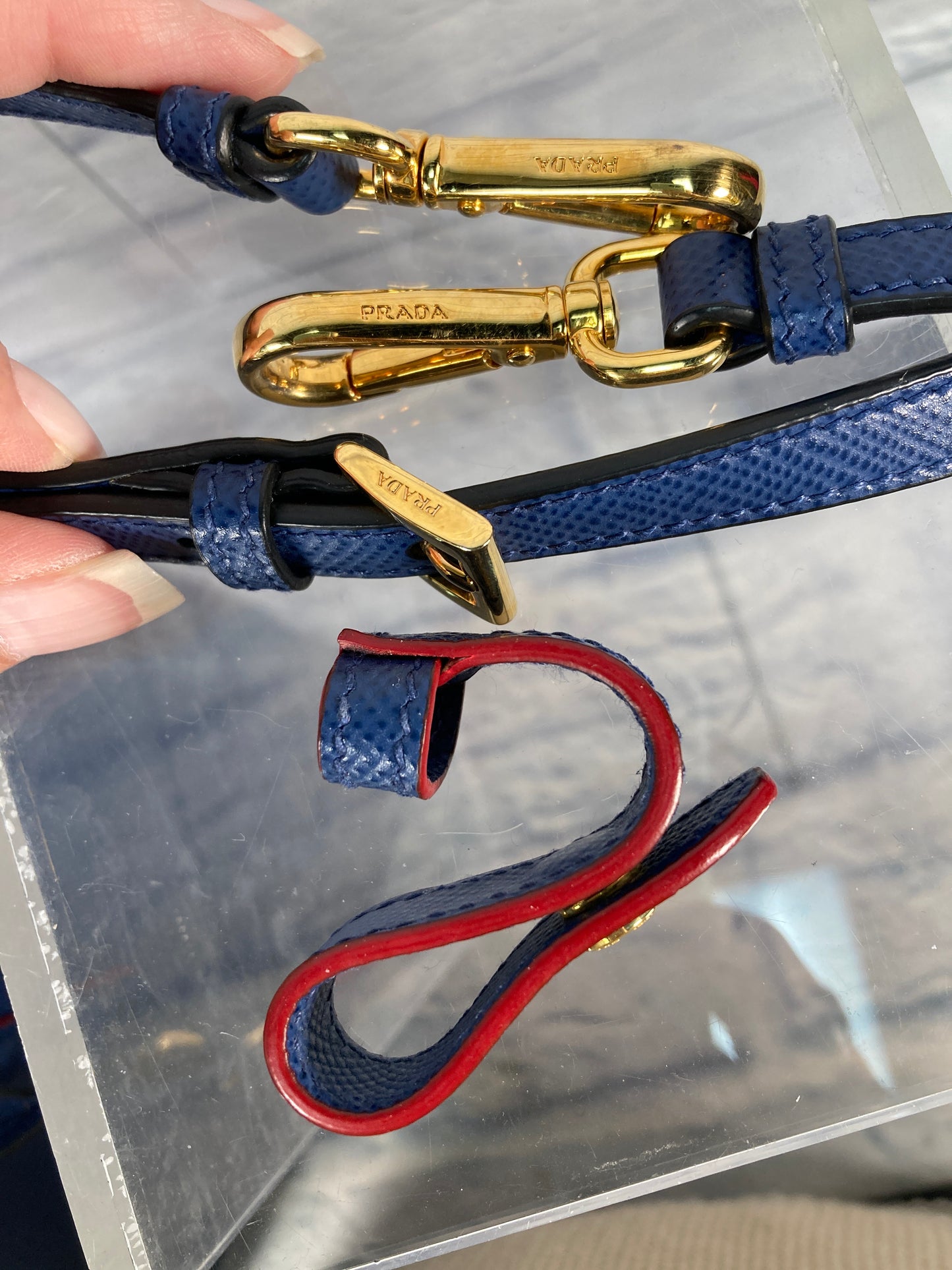 Handbag Luxury Designer By Prada, Size: Large