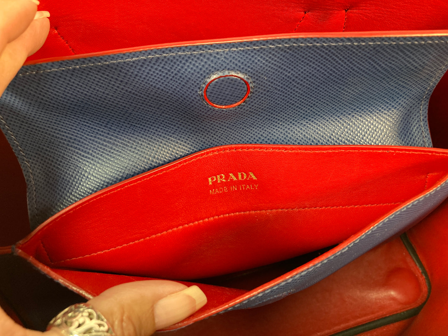 Handbag Luxury Designer By Prada, Size: Large