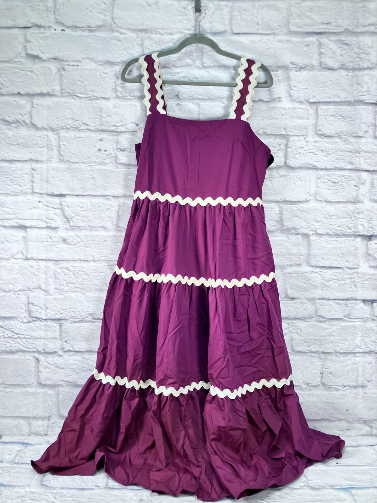 Dress Party Midi By Entro In Purple, Size: 1X