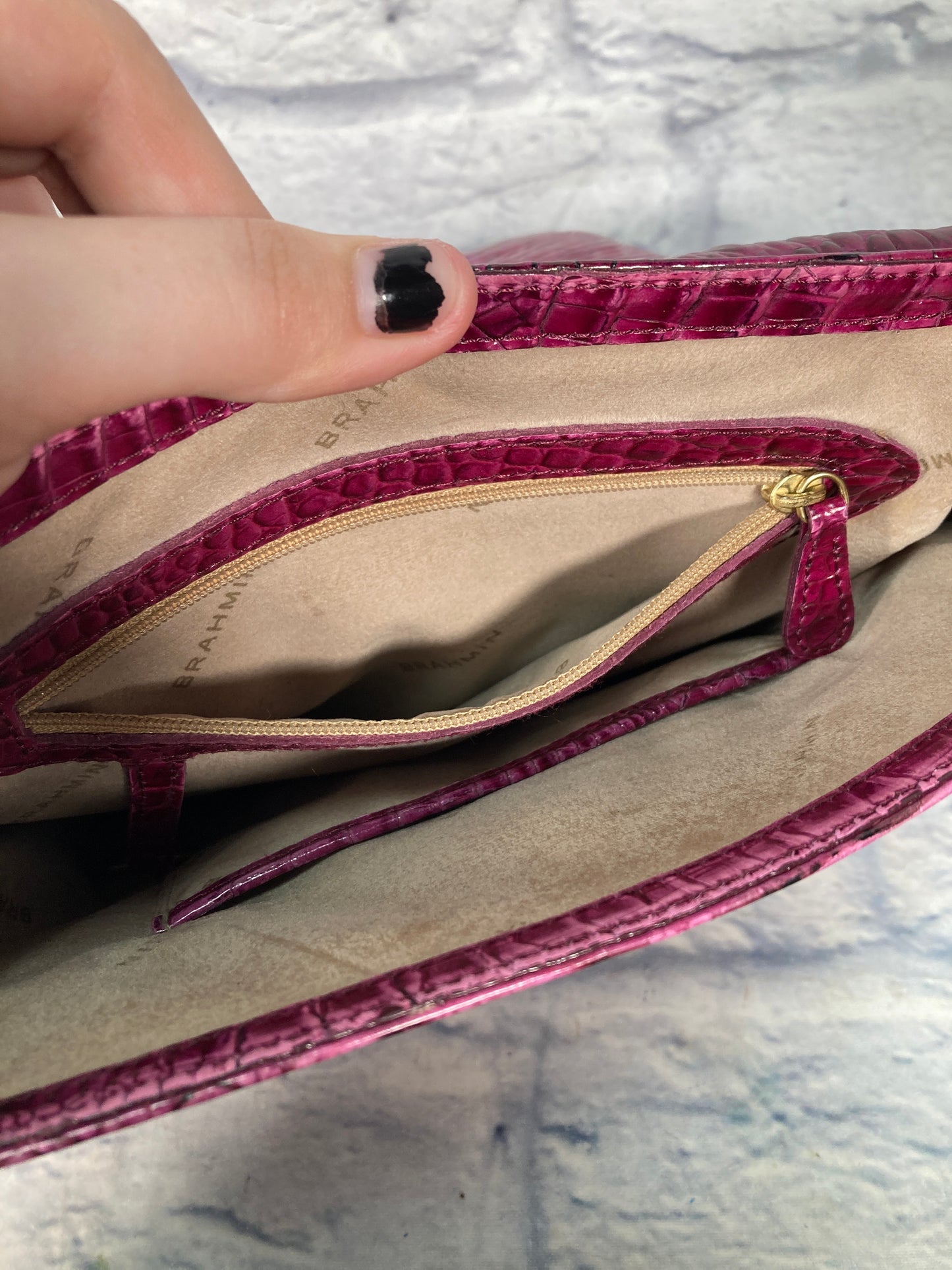 Crossbody Designer By Brahmin, Size: Large