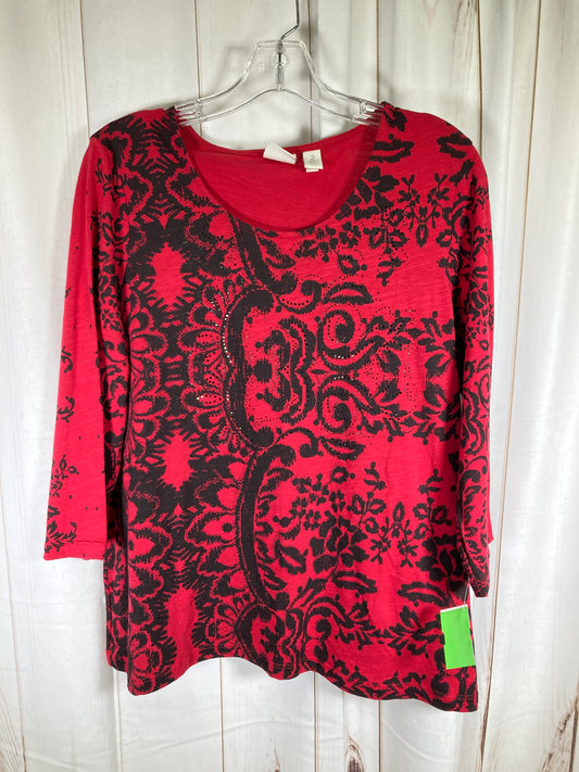 Top 3/4 Sleeve Basic By Zenergy By Chicos  Size: L