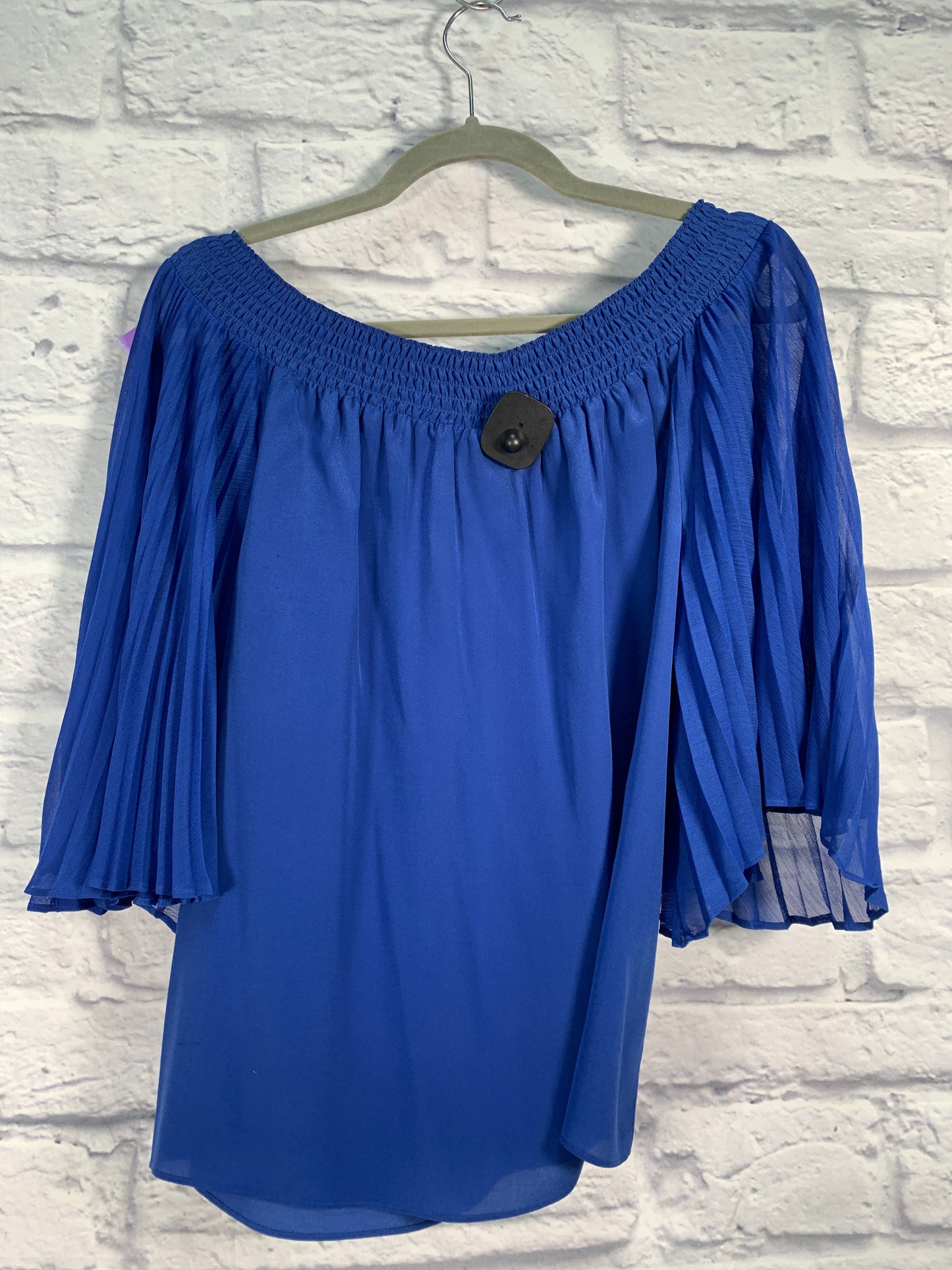 Blue Blouse 3/4 Sleeve Alice + Olivia, Size M