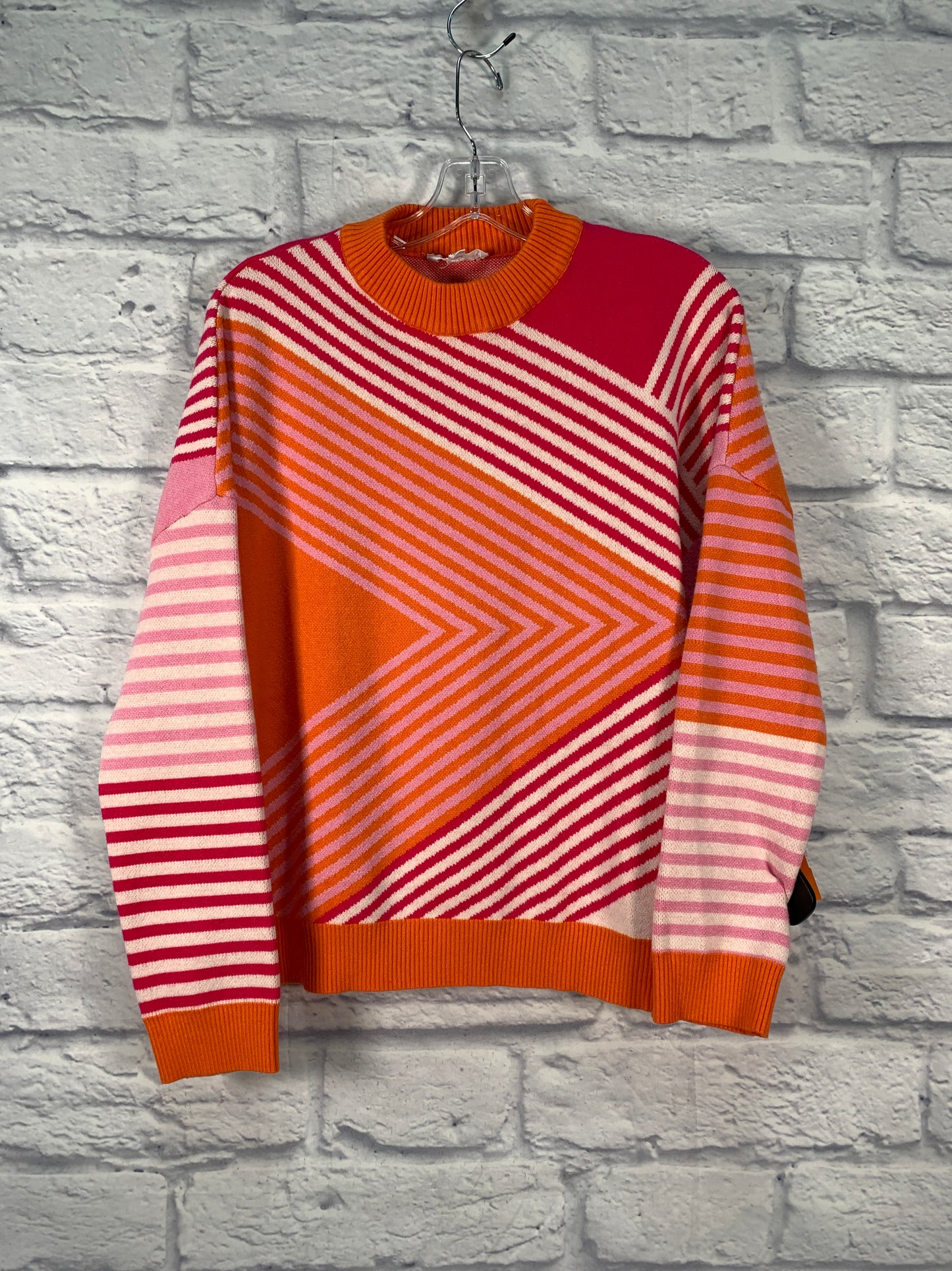 Sweater By Thml In Orange & Pink, Size: Xl