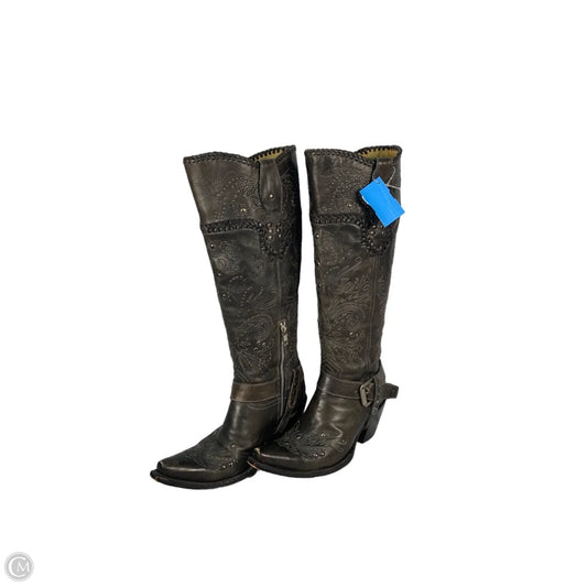 Boots Western By Clothes Mentor In Grey, Size: 8