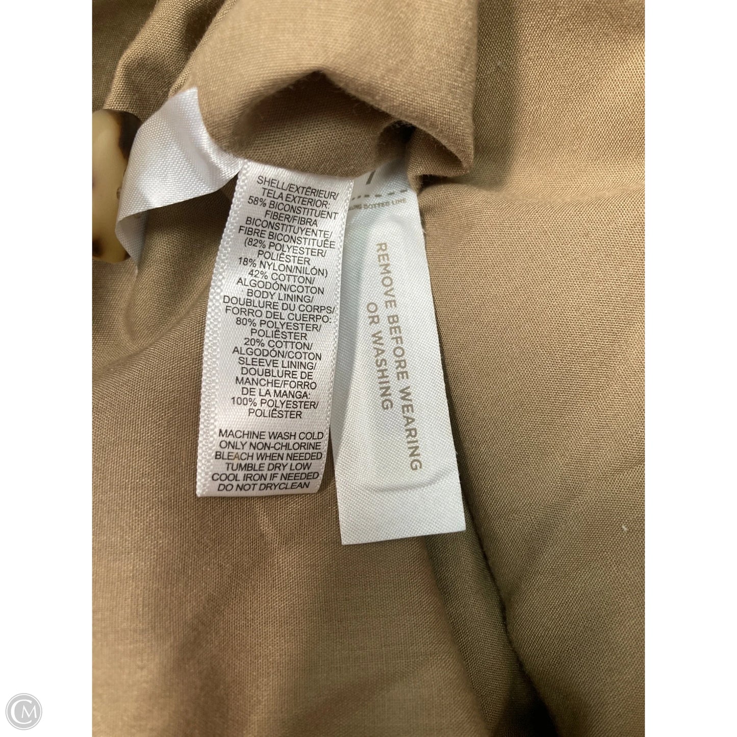 Jacket Utility By Loft In Tan, Size: Xsp