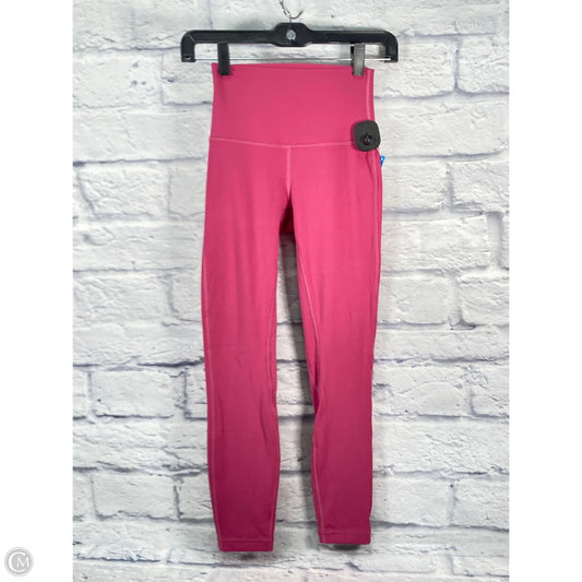 Athletic Leggings Capris By Lululemon In Pink, Size: Xs