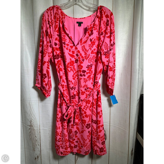 Dress Work By Ann Taylor In Pink & Red, Size: S