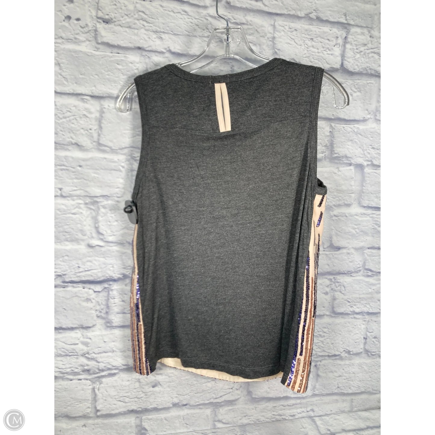 Top Sleeveless By Tiny In Cream & Purple, Size: S