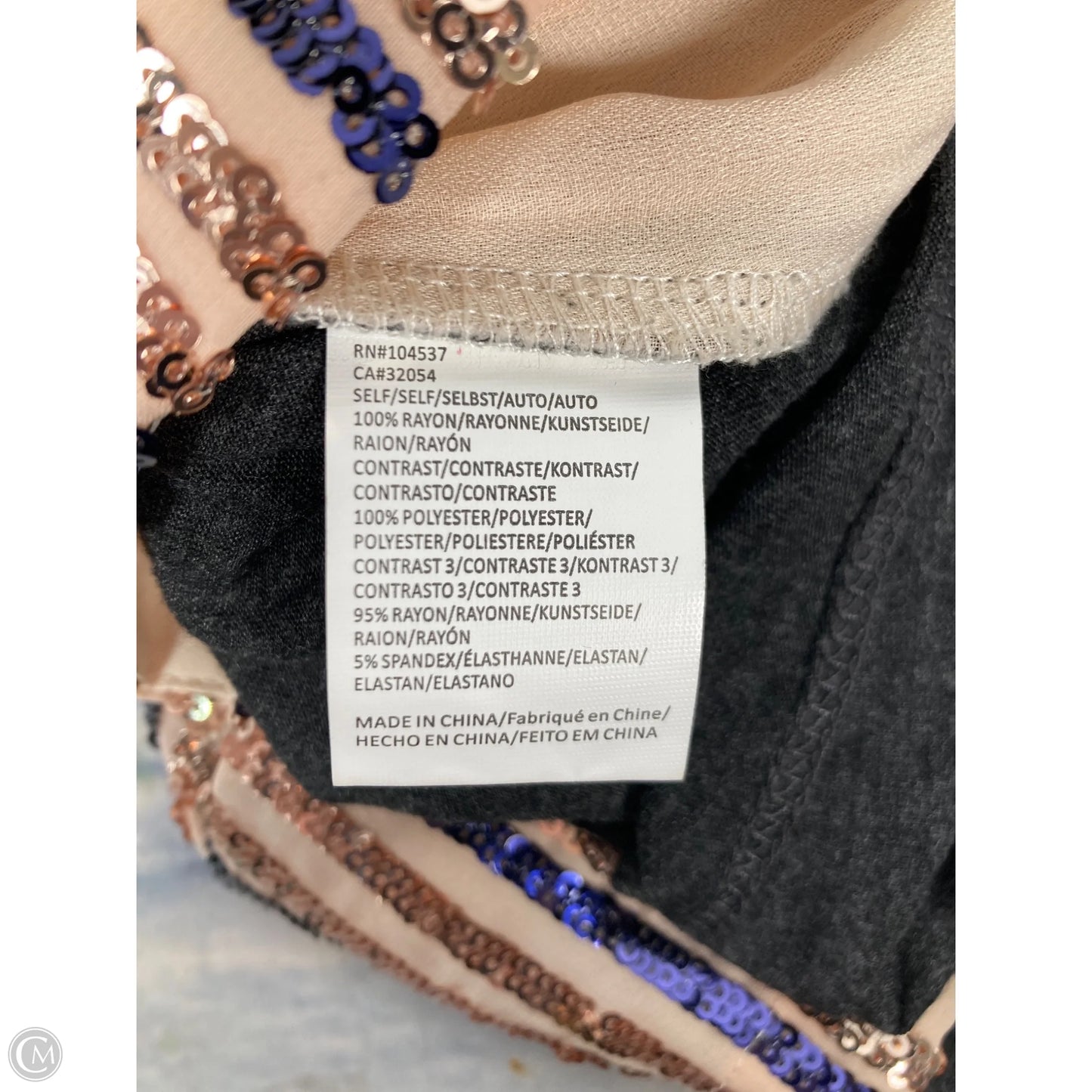 Top Sleeveless By Tiny In Cream & Purple, Size: S