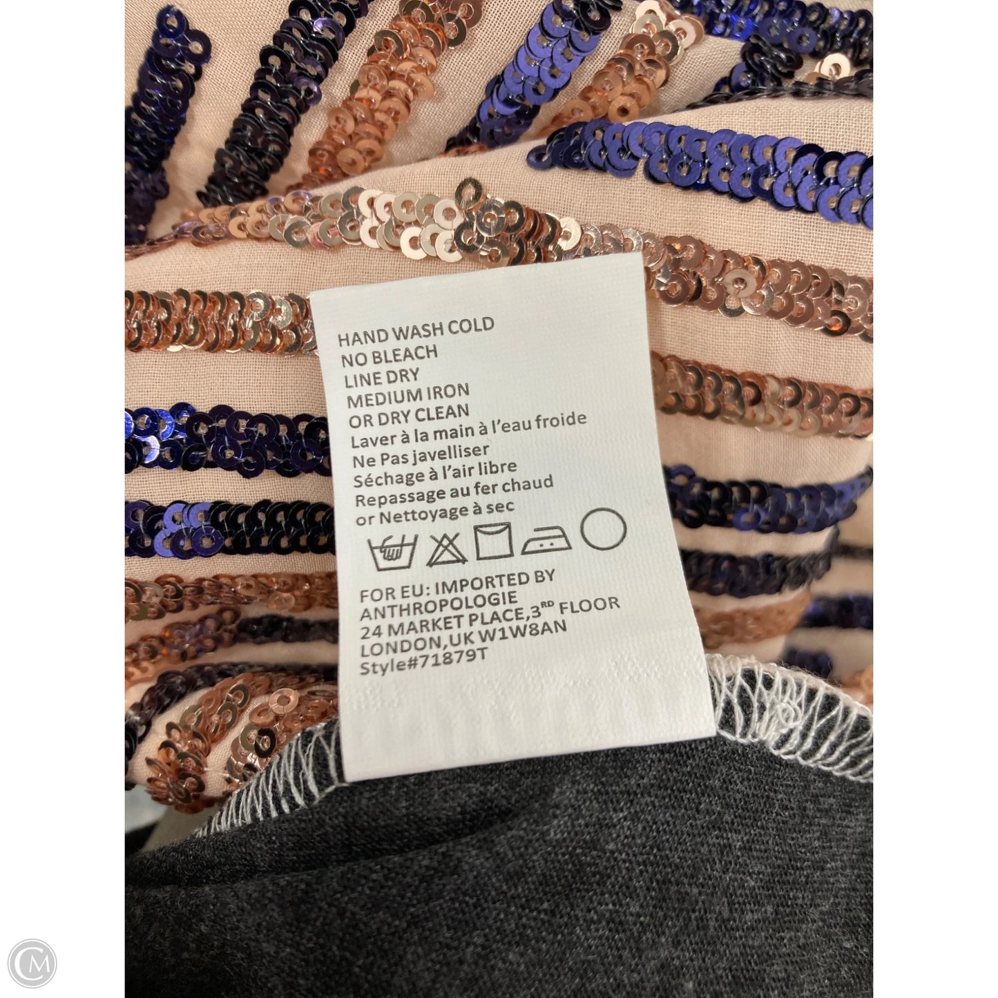 Top Sleeveless By Tiny In Cream & Purple, Size: S