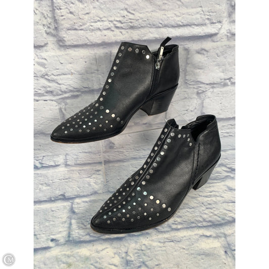 Boots Ankle Flats By 1.state In Black & Silver, Size: 10