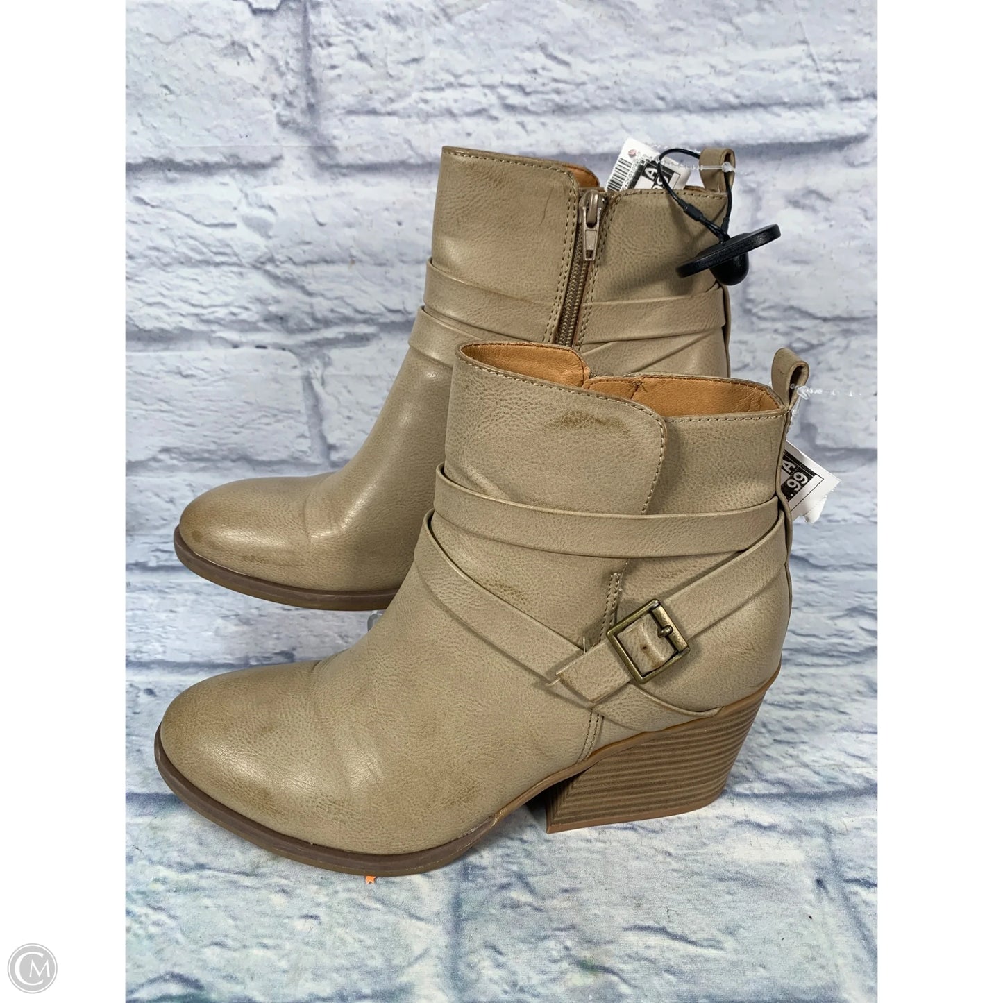 Boots Ankle Heels By Corkys In Tan, Size: 11