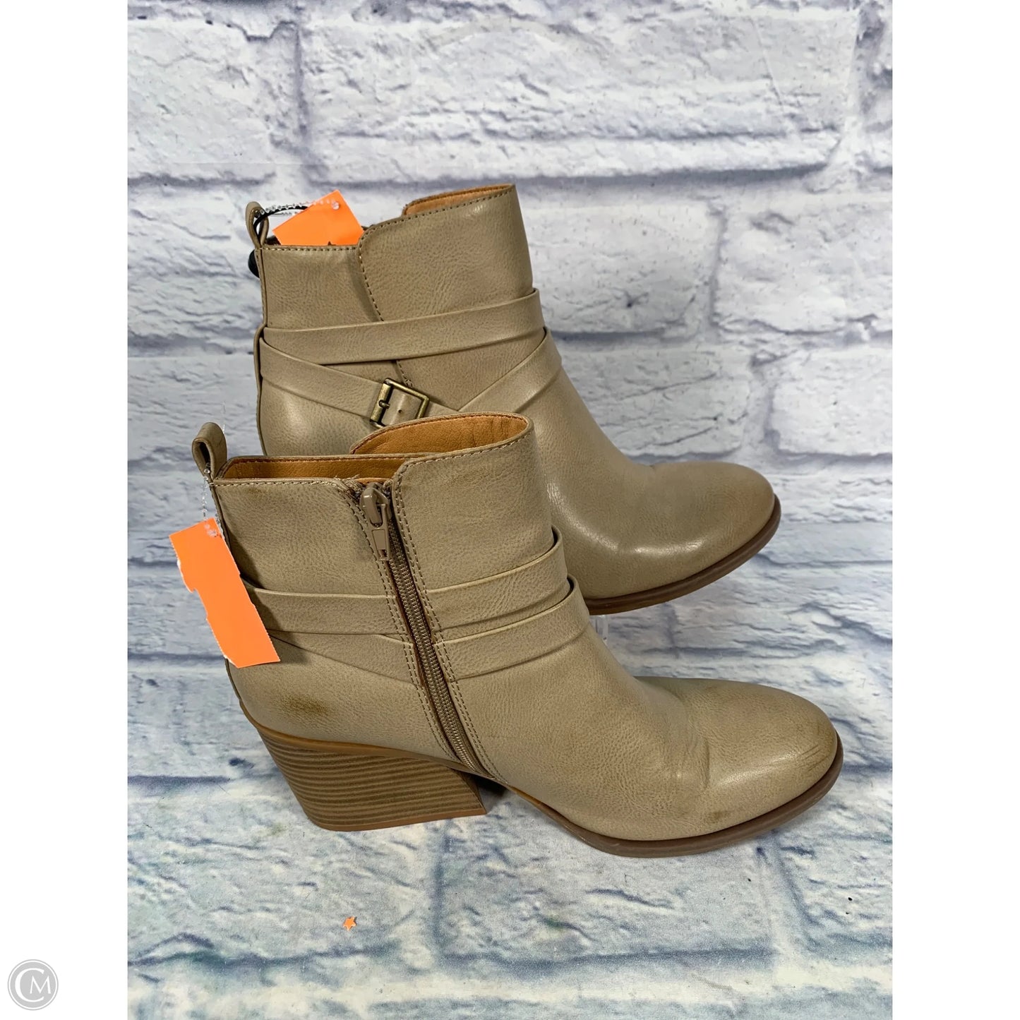 Boots Ankle Heels By Corkys In Tan, Size: 11