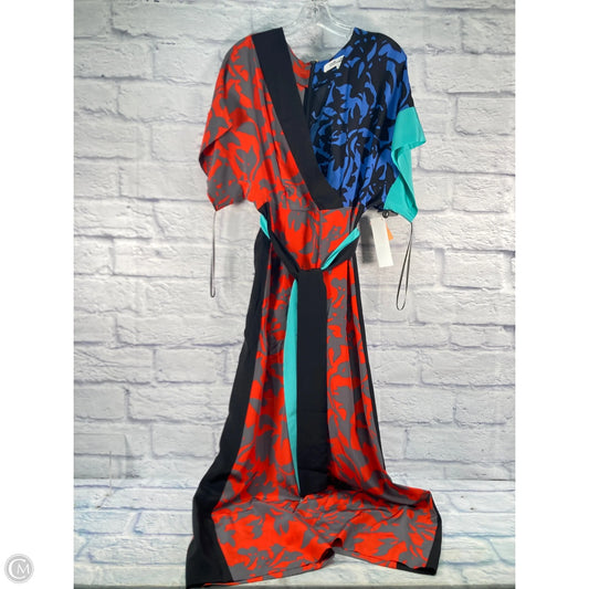 Jumpsuit Designer By Diane Von Furstenberg In Black & Red, Size: M