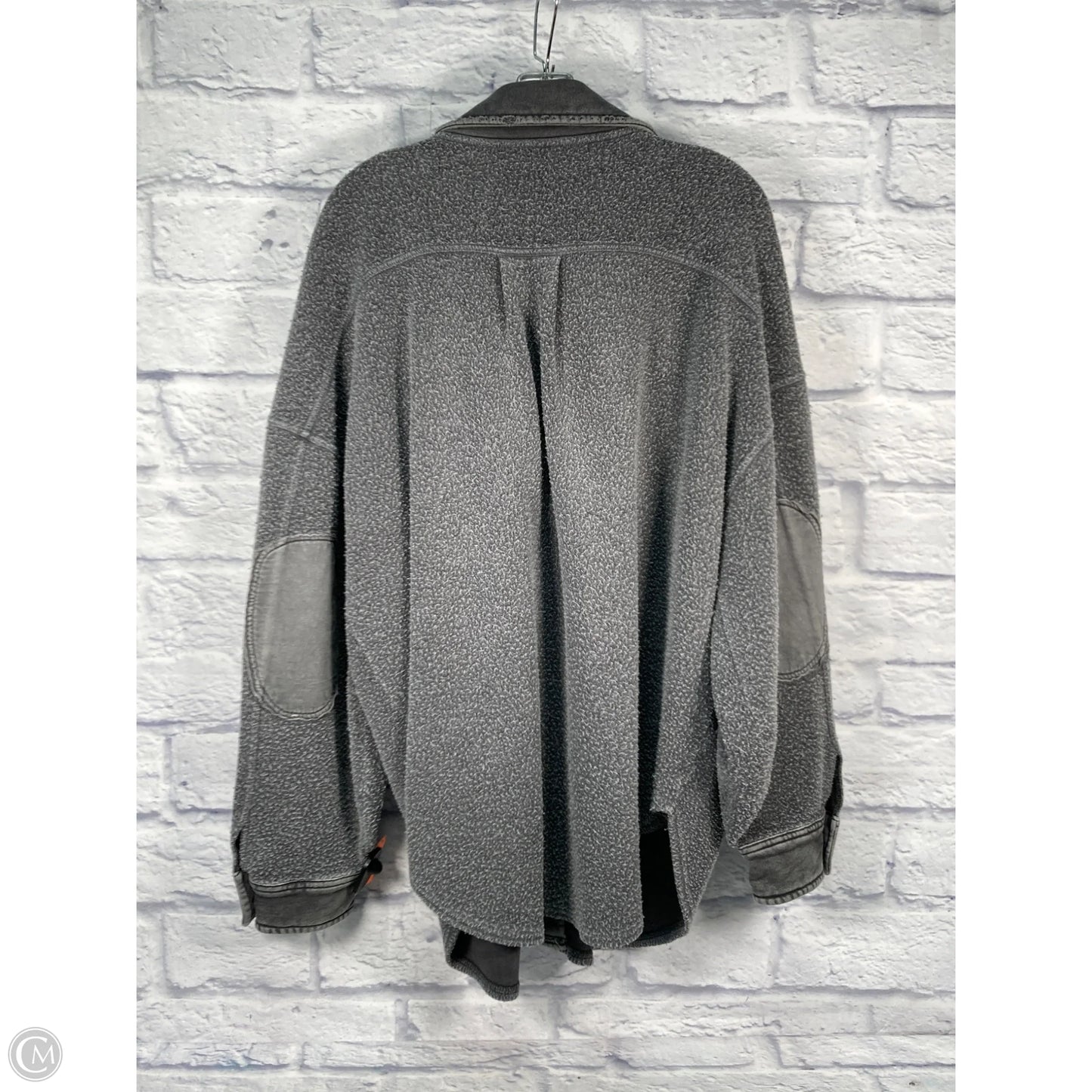 Jacket Shirt By Free People In Grey, Size: L
