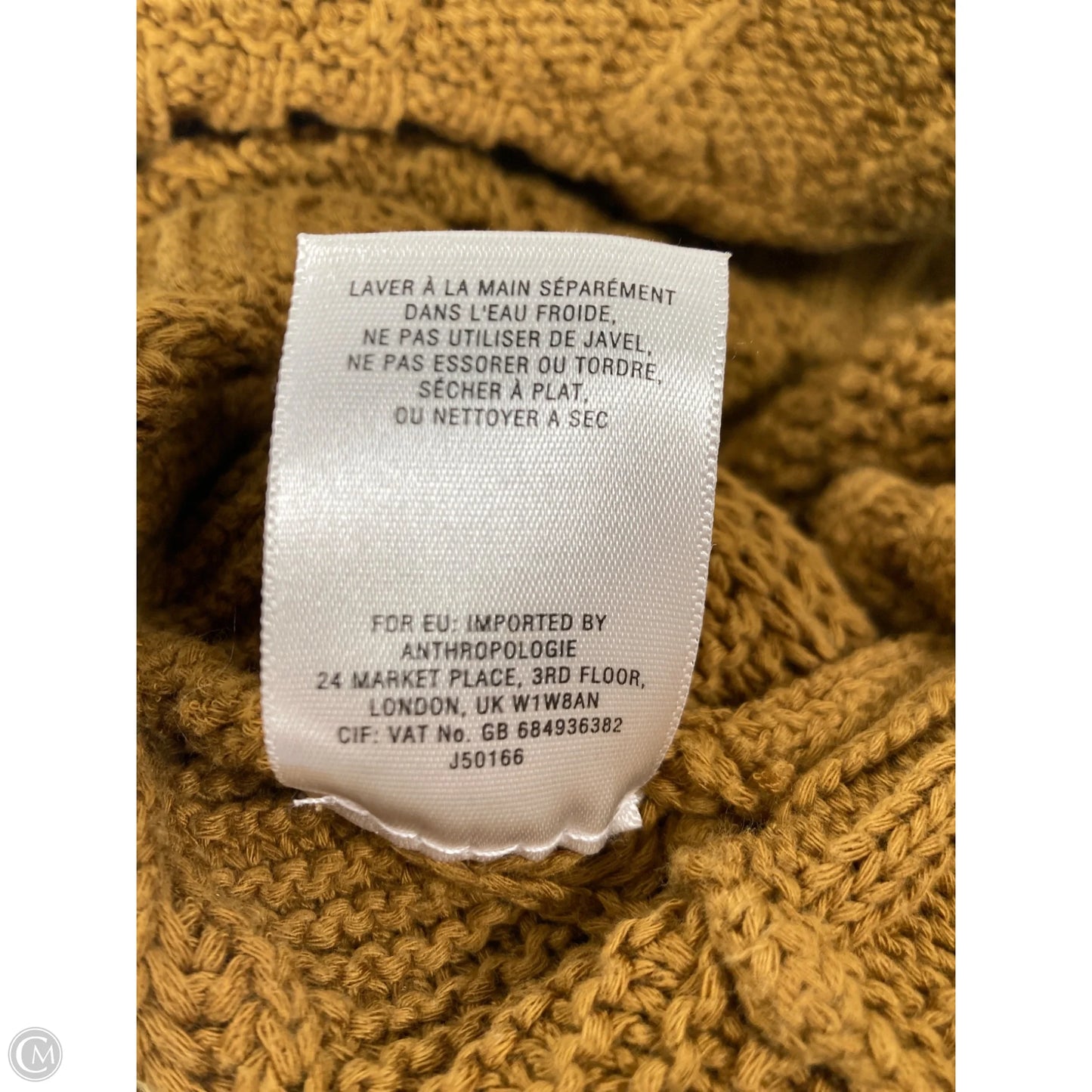 Sweater By Anthropologie In Yellow, Size: S