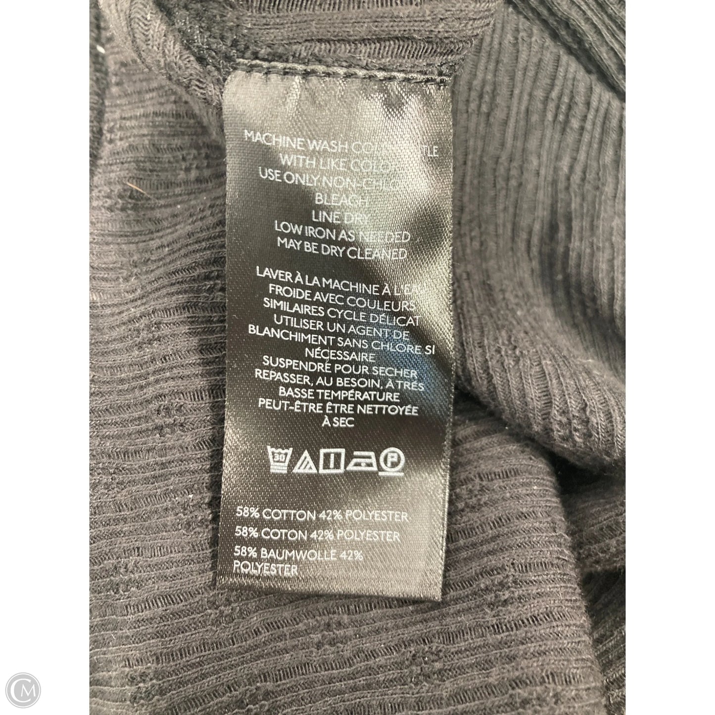 Top Long Sleeve By Pilcro In Black, Size: M