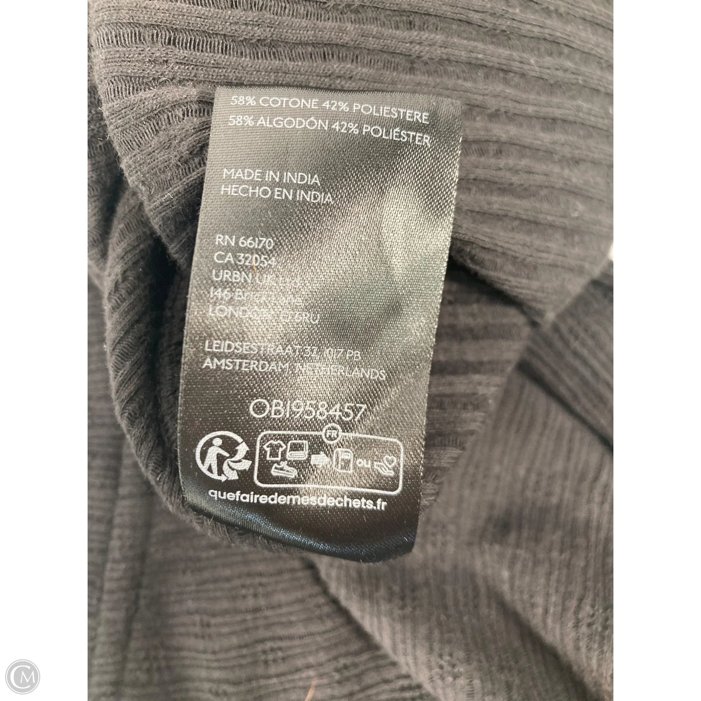 Top Long Sleeve By Pilcro In Black, Size: M
