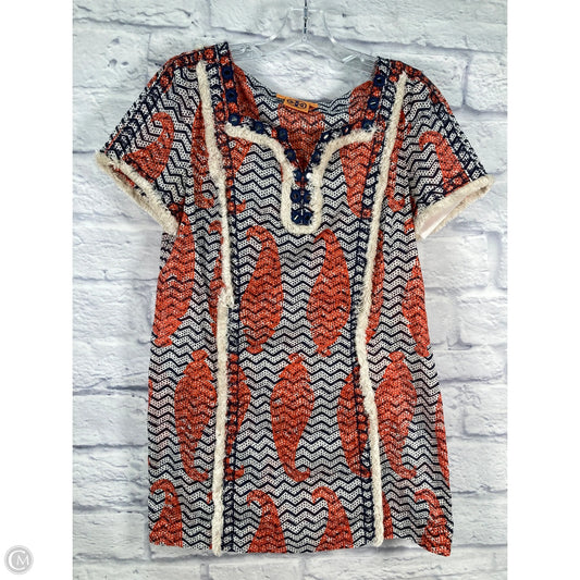 Swimwear Cover-up Designer By Tory Burch In Blue & Orange, Size: S