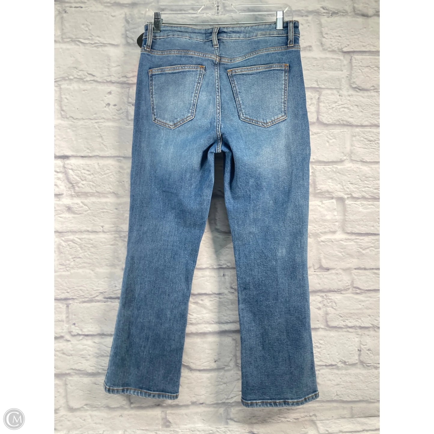 Jeans Flared By Current Elliott In Blue Denim, Size: 8